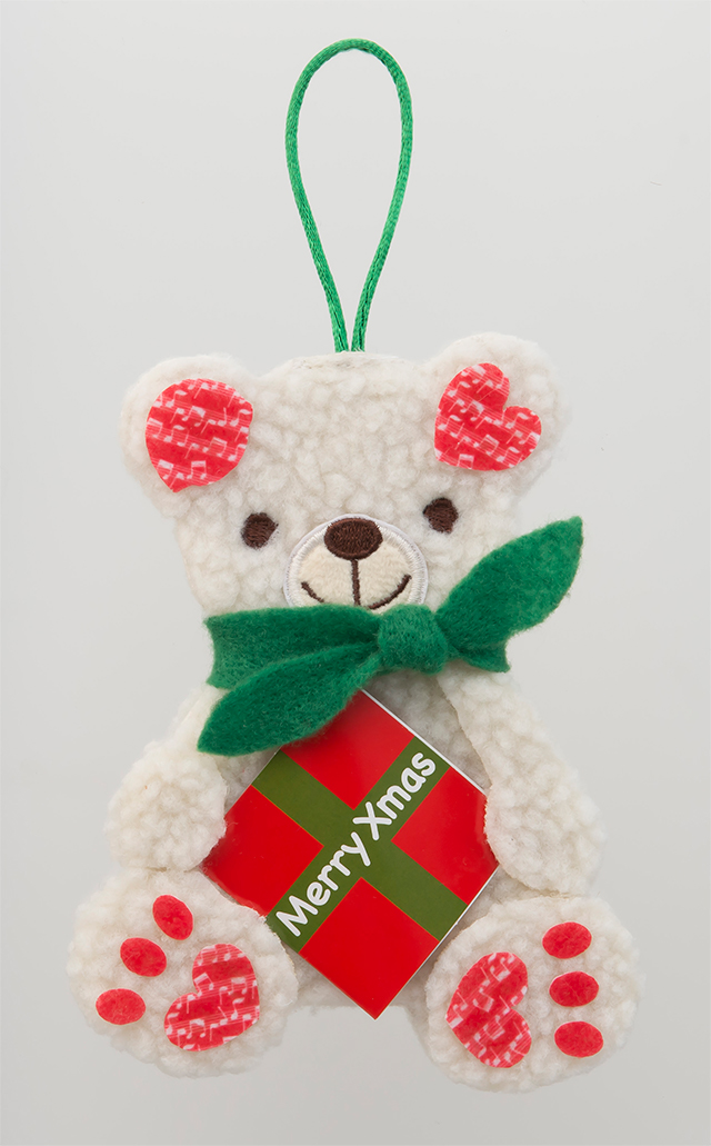 Merry Xmas♡くまリースクッキー♡苺 カラフルミンツ チャーム