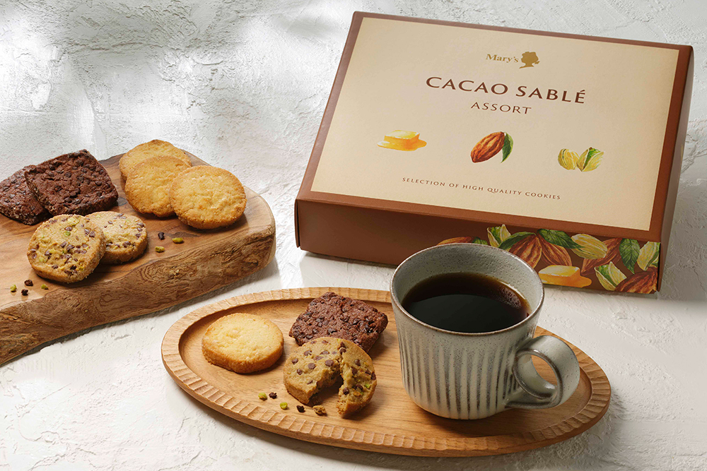 チョコチップやナッツがザクザク芳醇な味わい「カカオサブレアソート」を6月1日（水）より限定の百貨店メリーチョコレート売場を中心に発売。