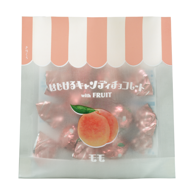 はじけるキャンディチョコレート with FRUIT（モモ）