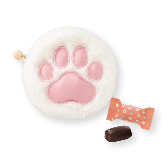 もふぷにポーチ<br ,>（白猫） - 5個入