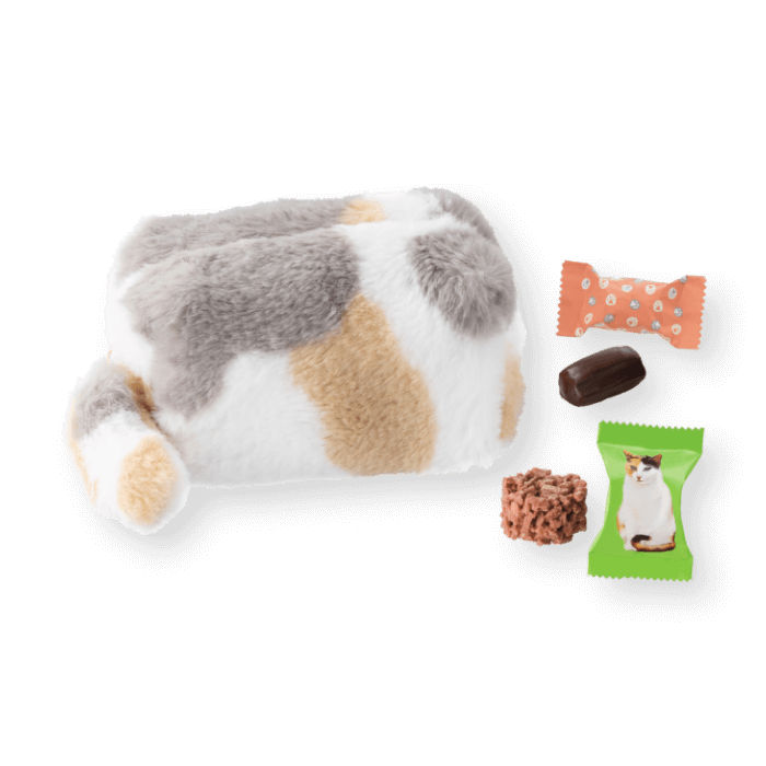 にゃんポーチ<br ,>（パステル三毛） - 5個入